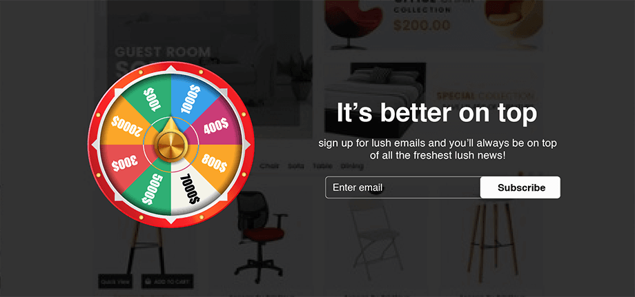 Spin the Wheel Popup Template