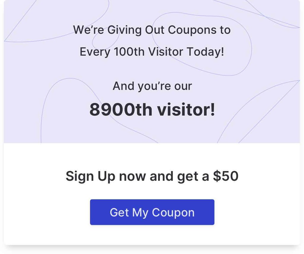 Example for Coupon Popup