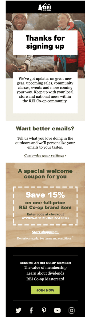 Welcome Email Sample