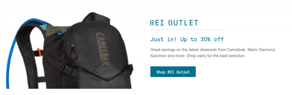 Home page REI outlet