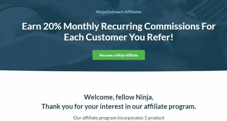 Ninja Outreach Affiliate Program