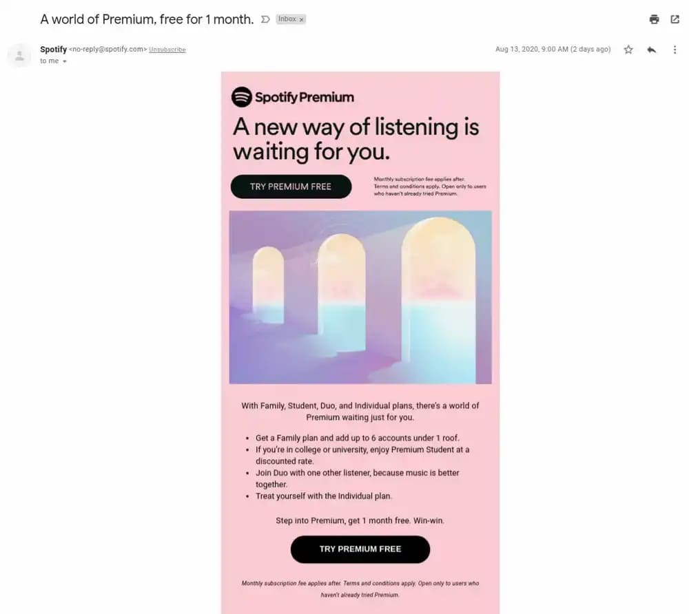 Spotify Product Trial