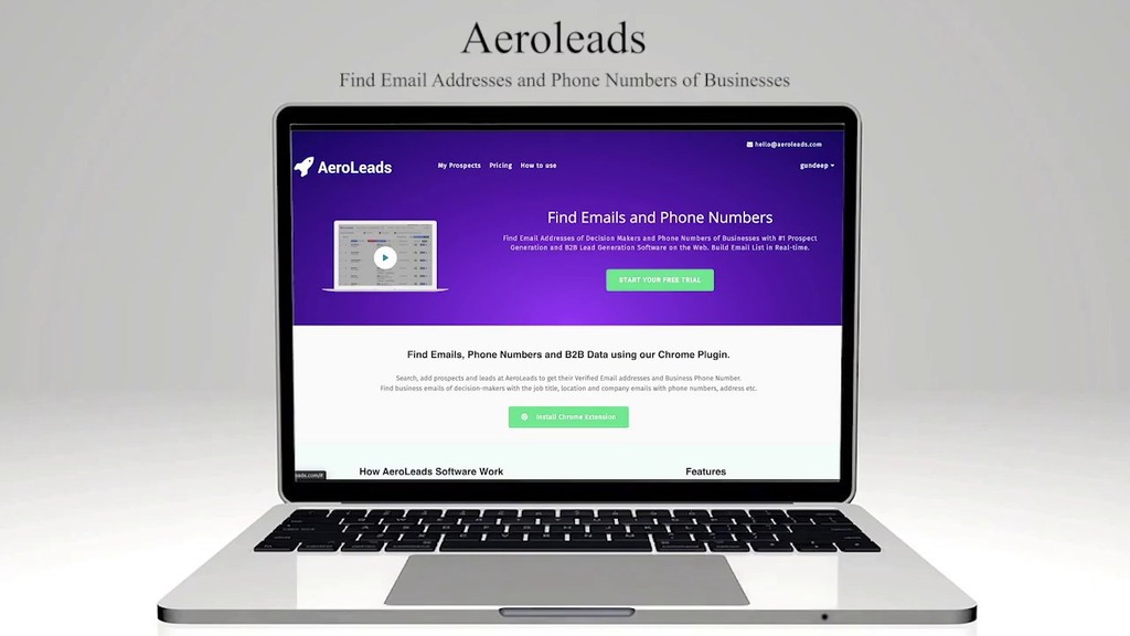 Aero Leads Email Lead Generation Tool
