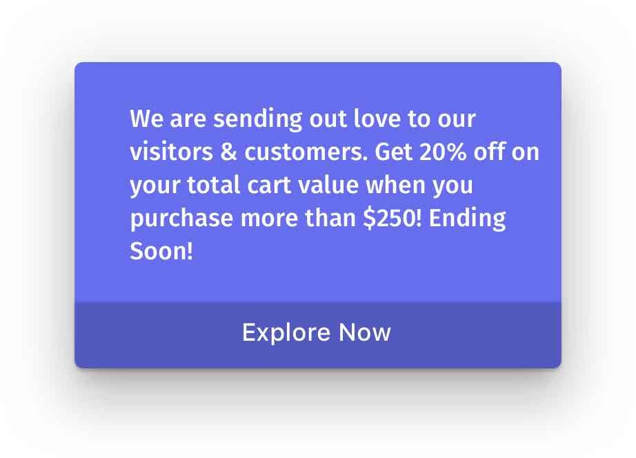 Popup to Increase Cart Value