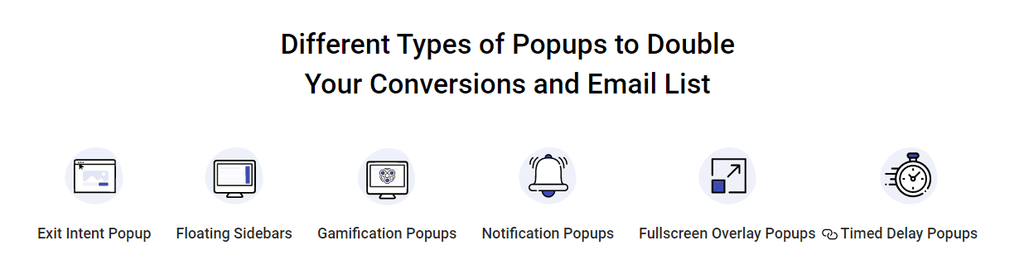 Optinly Types of Popups