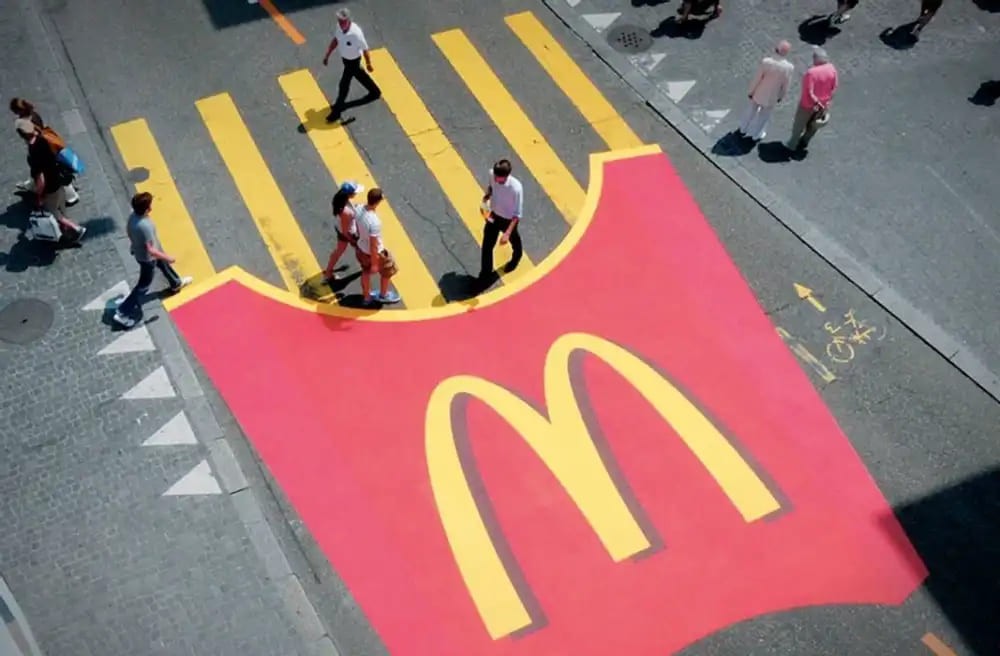 Example for Guerilla Marketing from McDonald's