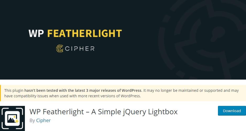 WP Featherlight Lightbox Plugin